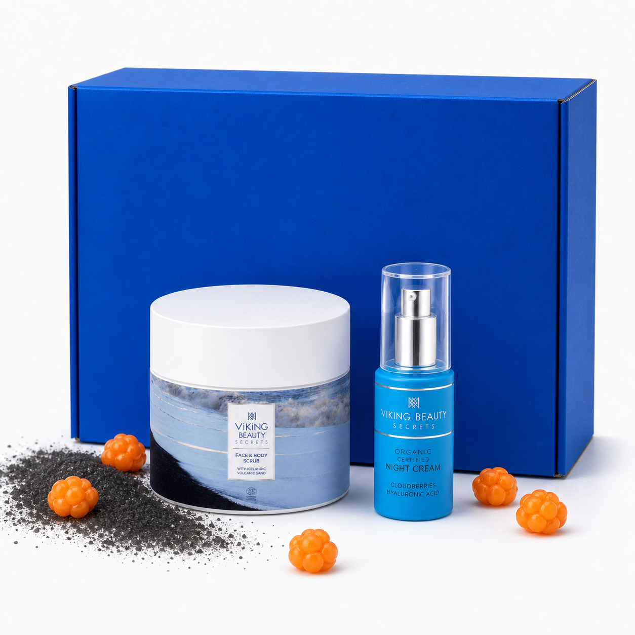Gift Set - Exfoliating Face & Body Scrub and Night Cream
