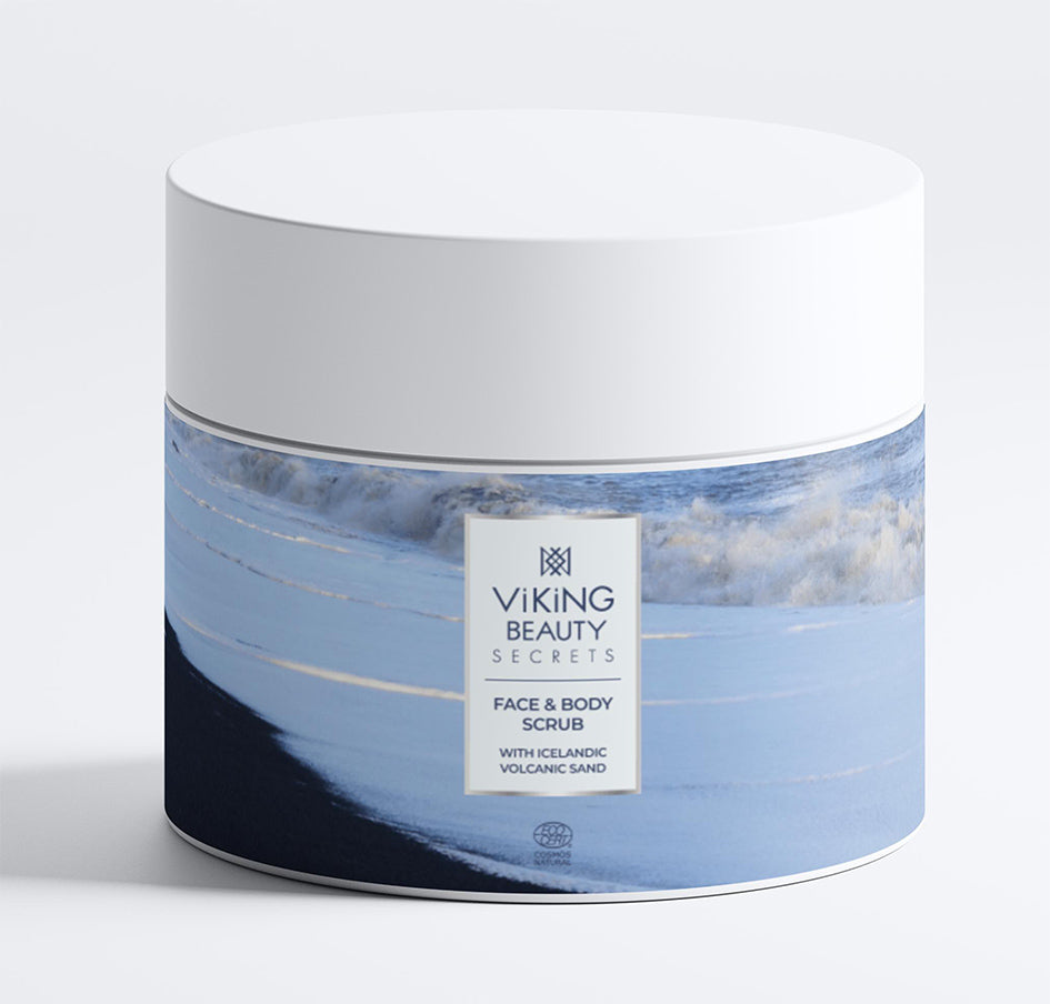 Exfoliating Face & Body Scrub with Icelandic Volcanic Sand