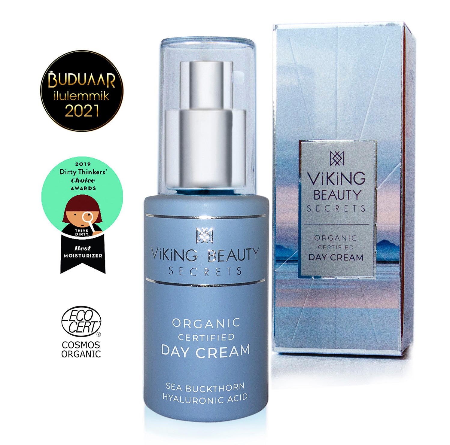 Certified Organic Day Cream with Sea Buckthorn & Hyaluronic Acid